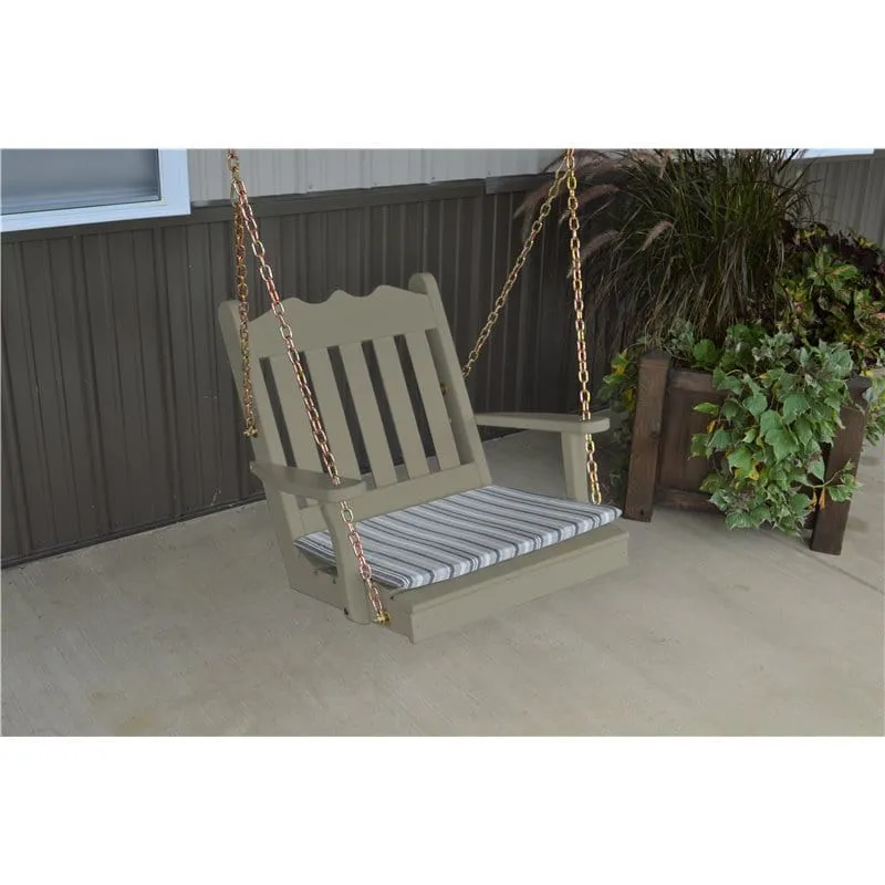 2′ Pine Royal English Porch Swing-Unfinished, Painted, or Stained