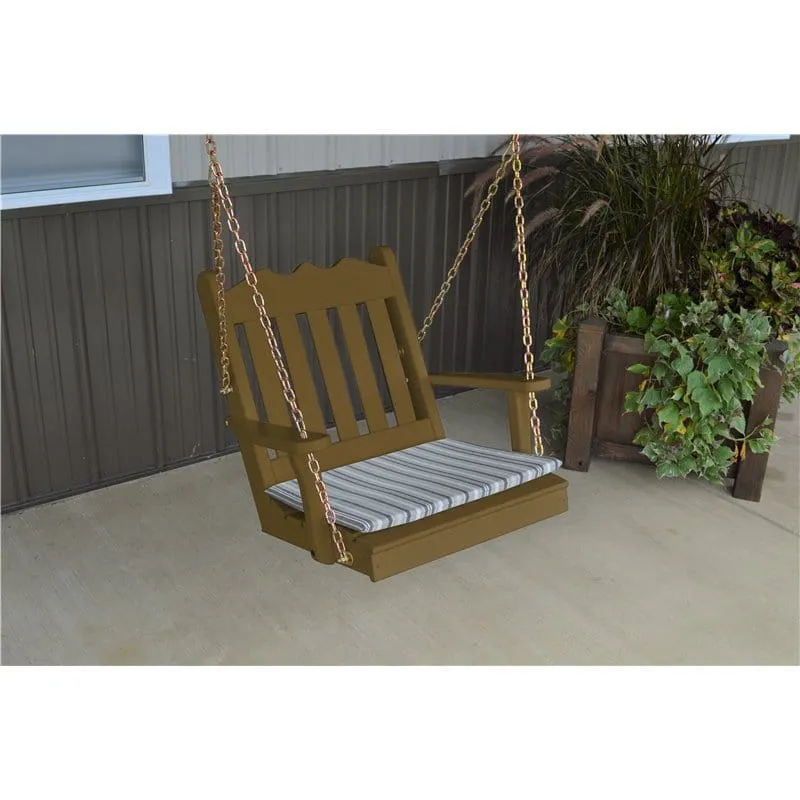 2′ Pine Royal English Porch Swing-Unfinished, Painted, or Stained