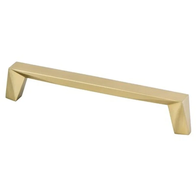 6.75" Contemporary Angular Straight Pull in Modern Brushed Gold from Swagger Collection