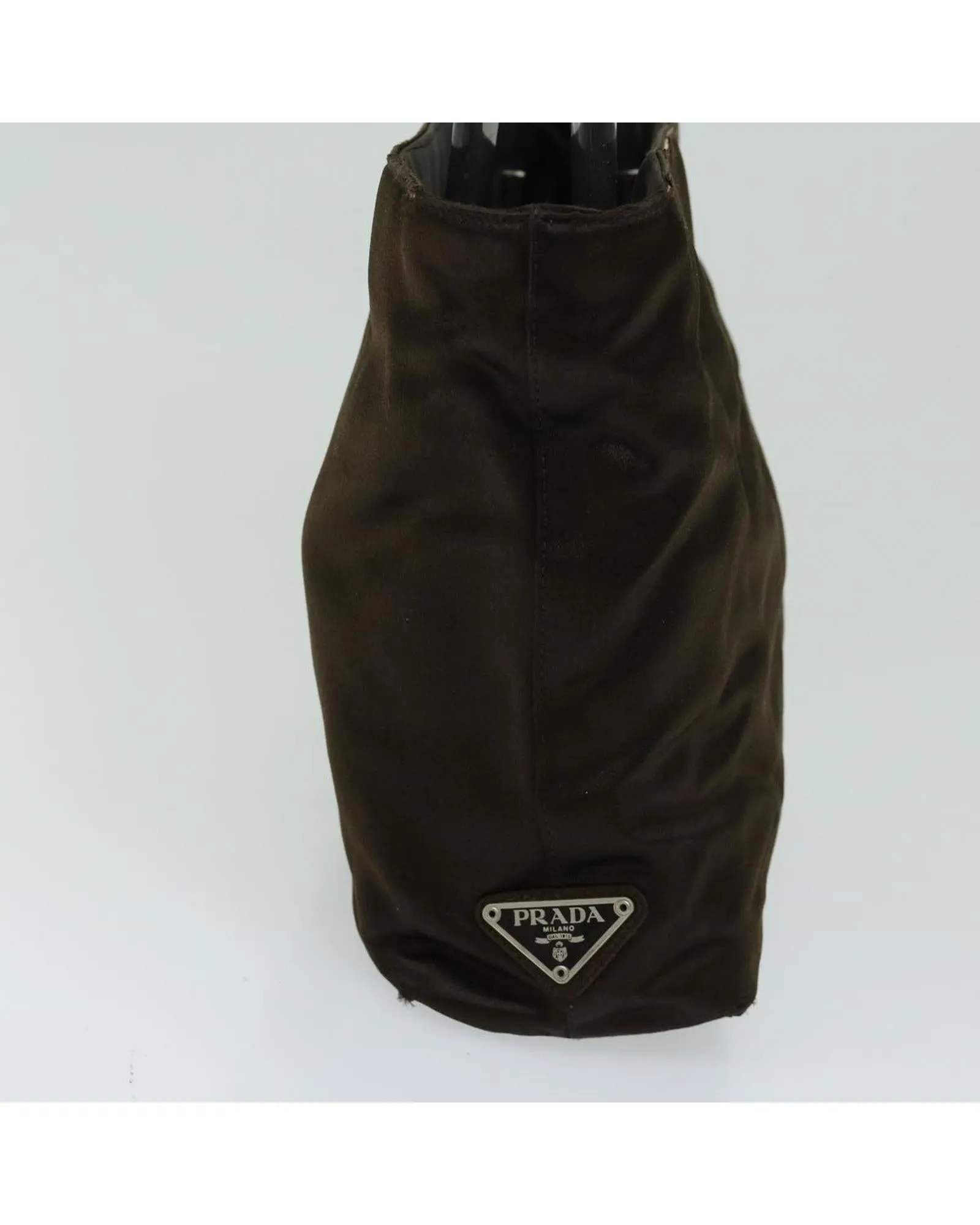Authentic Prada Satin Brown Handbag