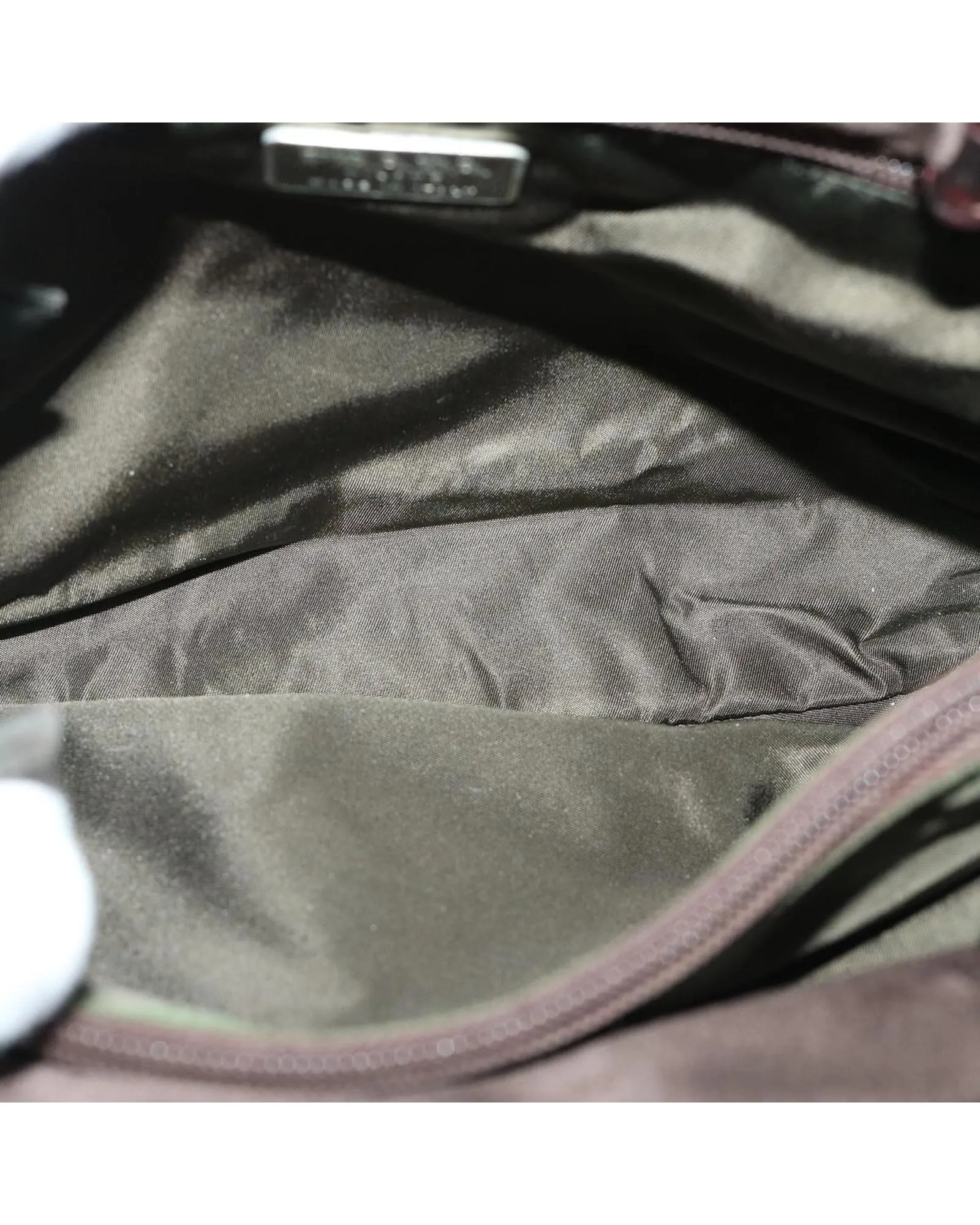 Authentic Prada Satin Brown Handbag