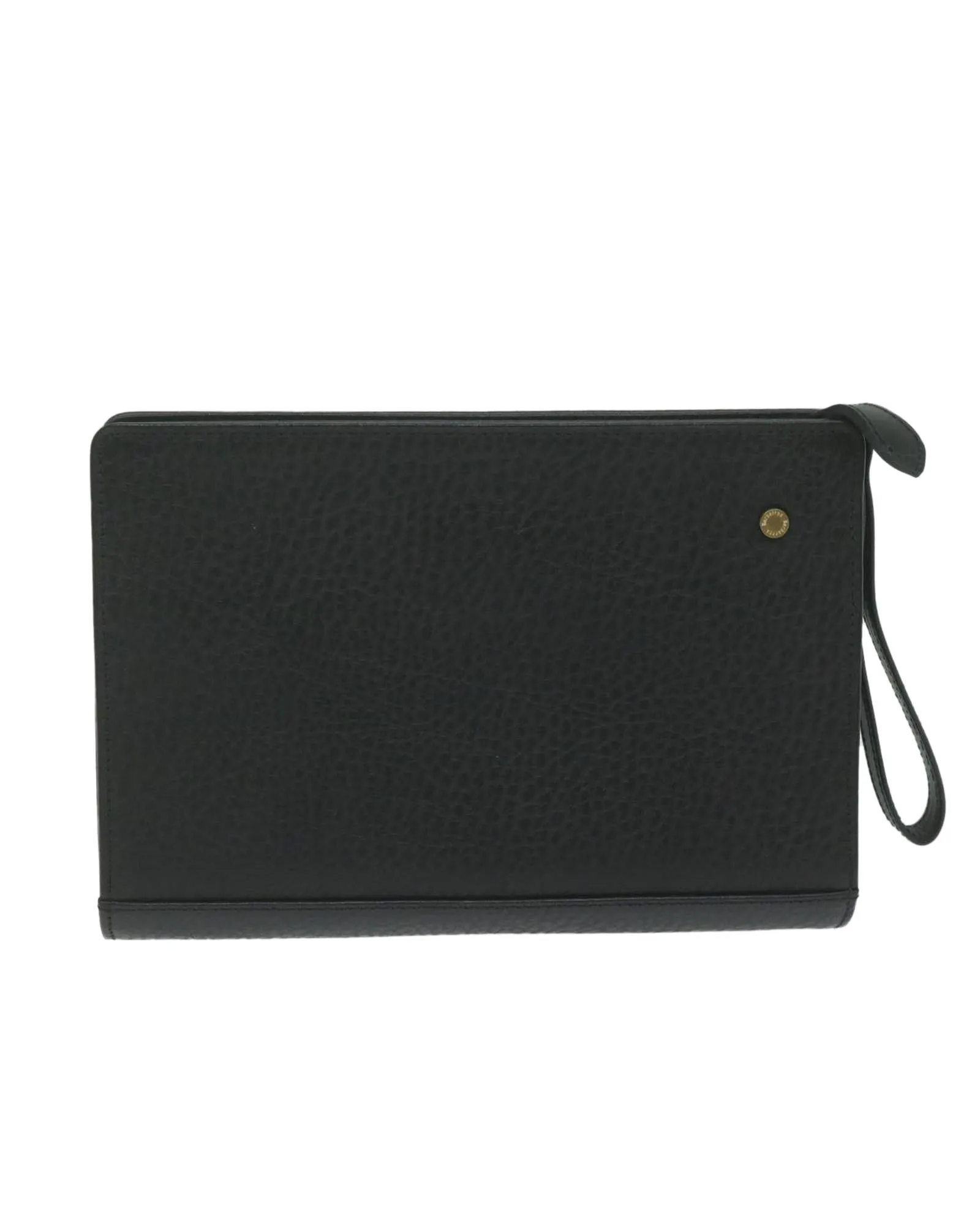 Black Leather Clutch Bag - Burberrys