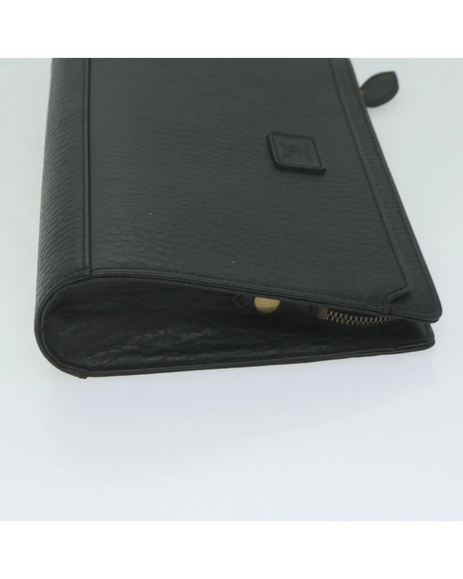Black Leather Clutch Bag - Burberrys