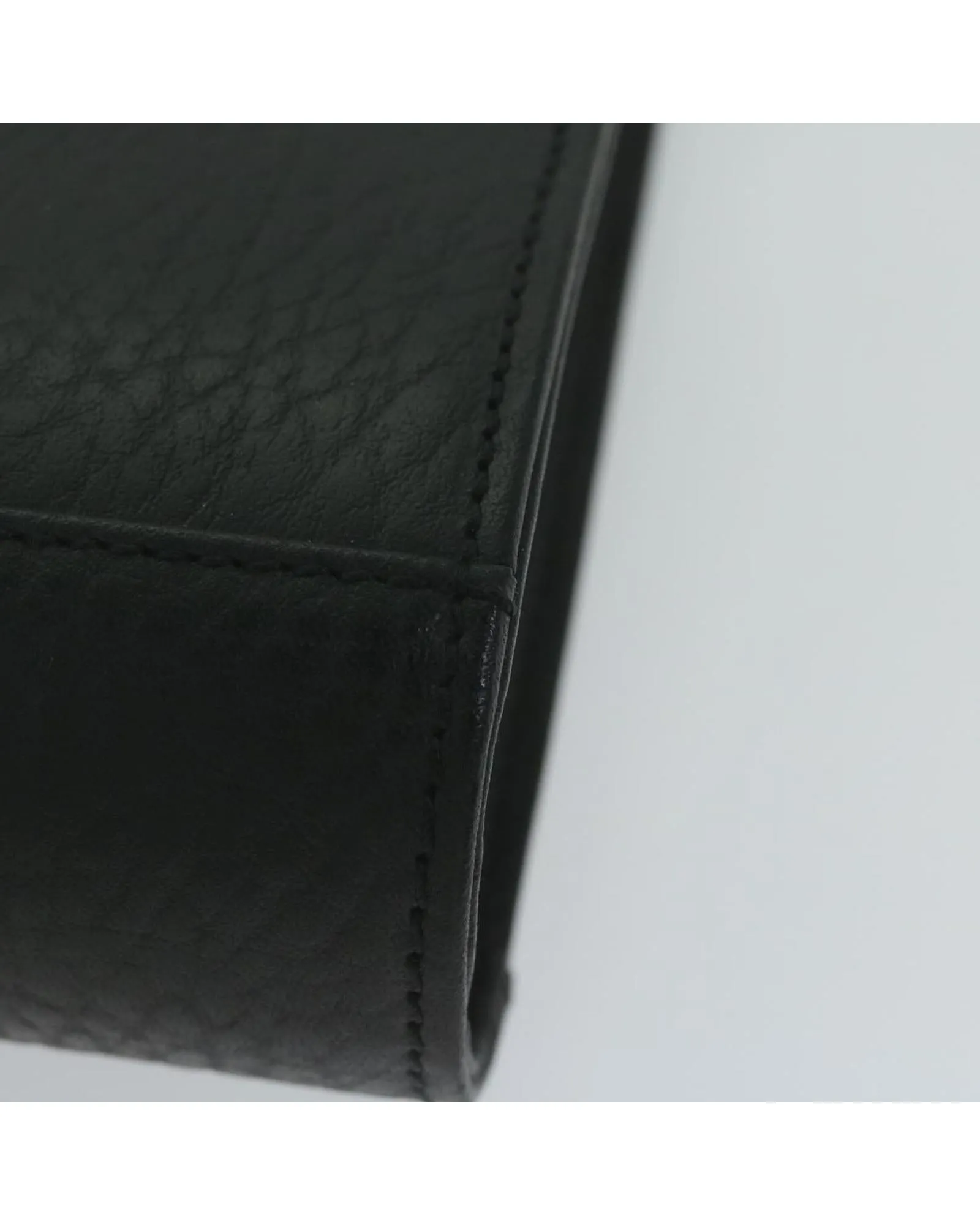 Black Leather Clutch Bag - Burberrys