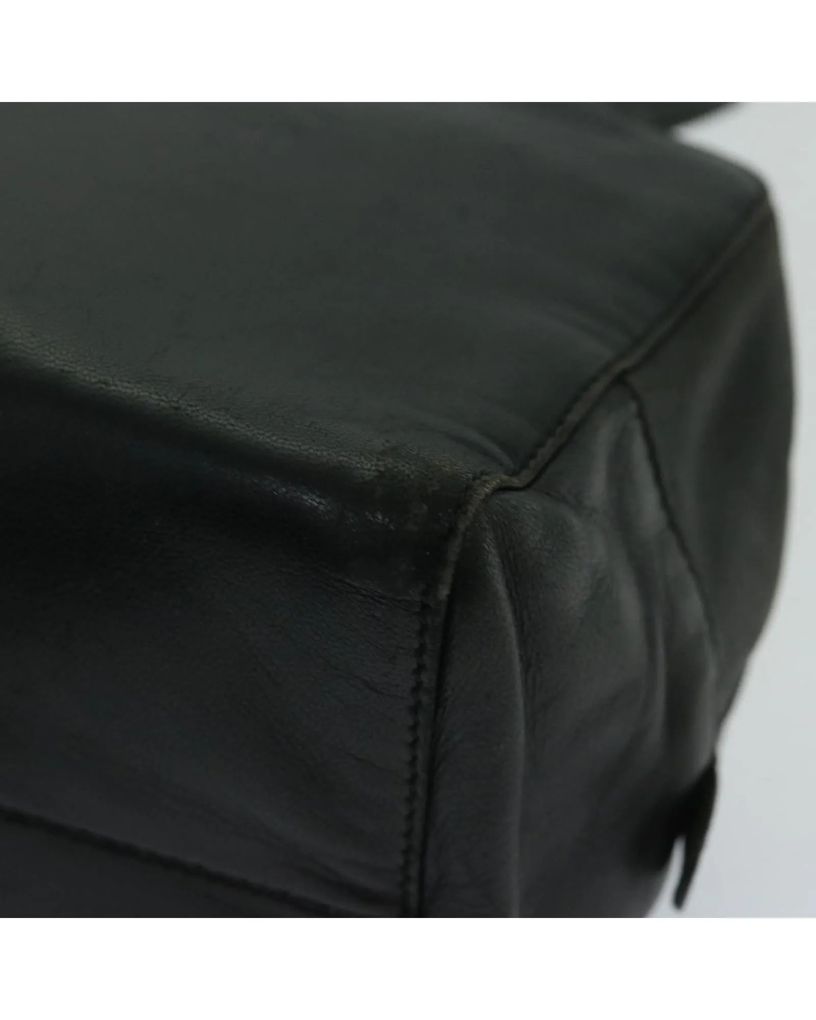 Black Leather Hand Bag by LOEWE