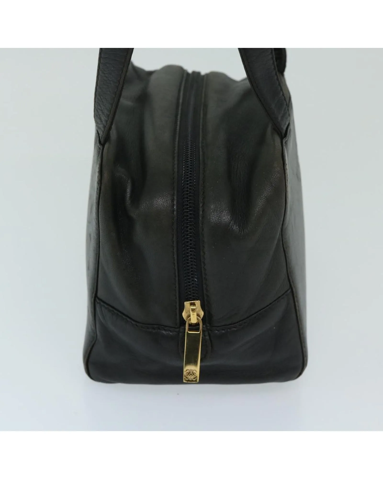 Black Leather Hand Bag by LOEWE