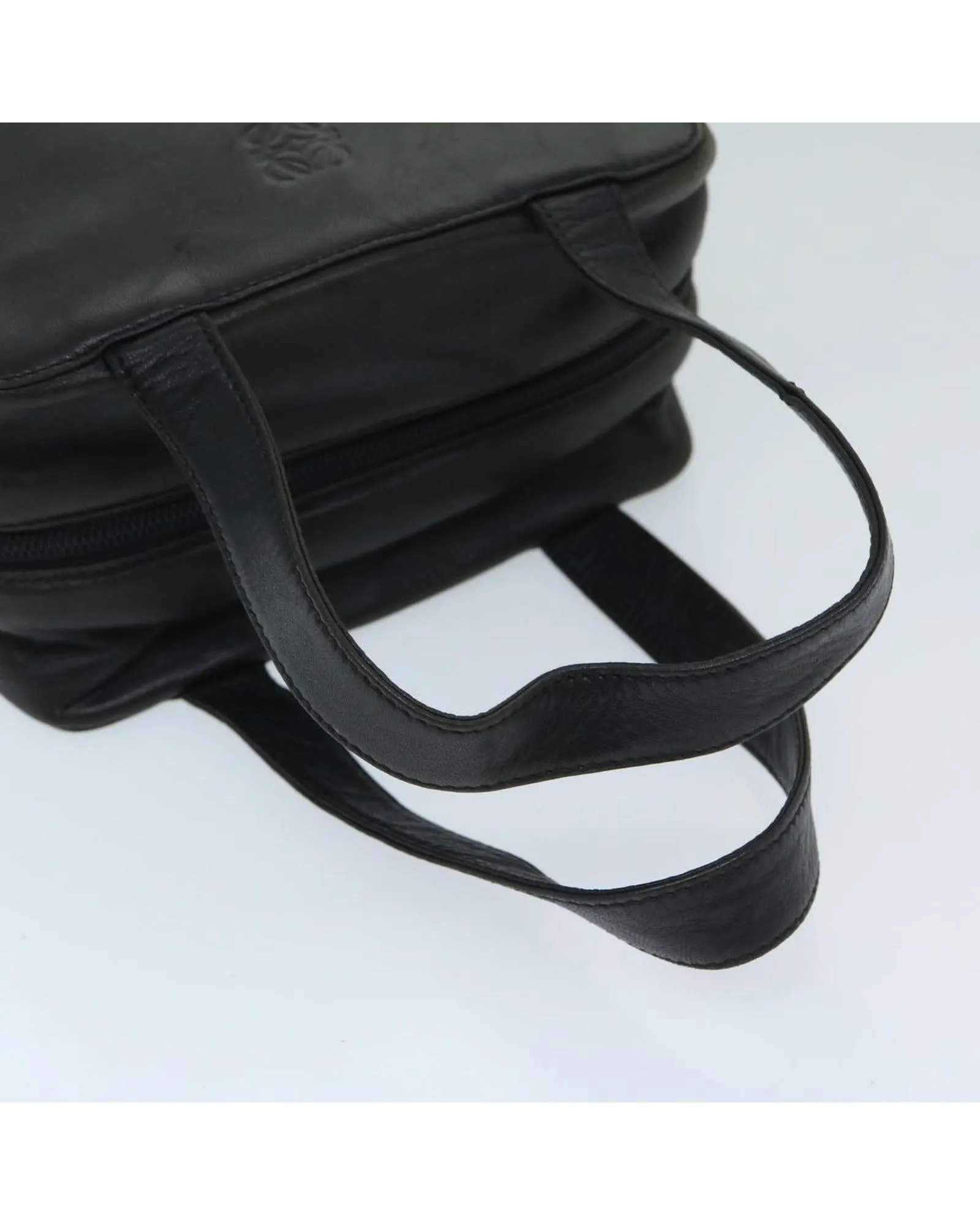 Black Leather Hand Bag by LOEWE