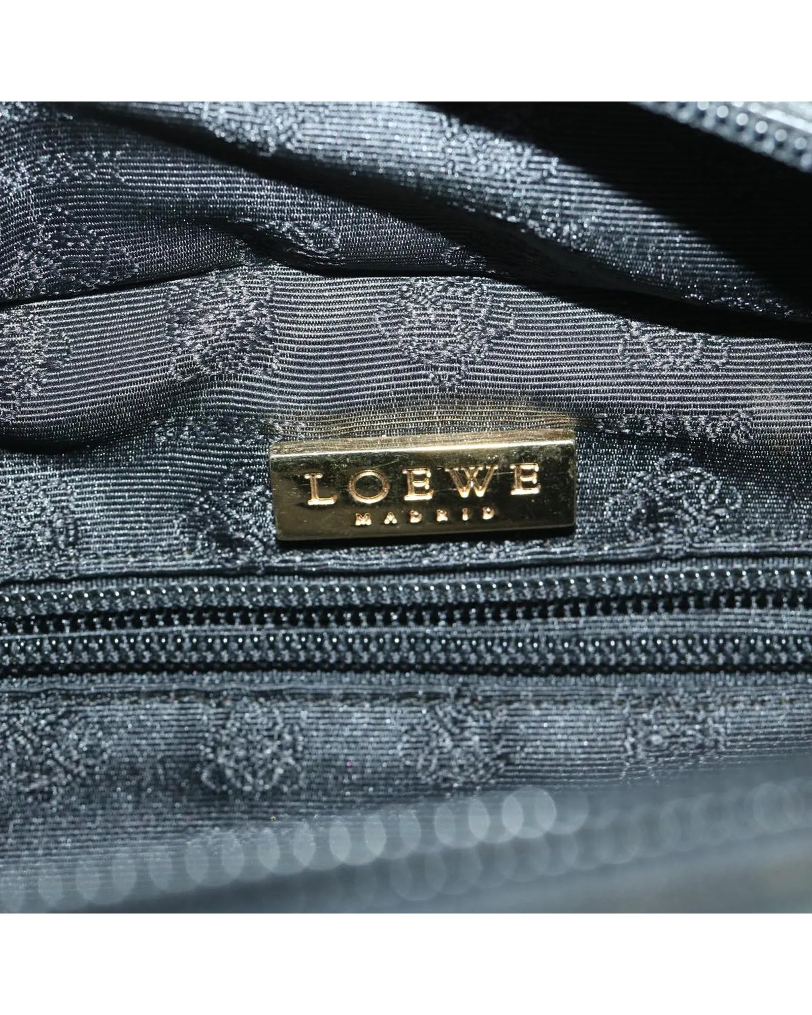Black Leather Hand Bag by LOEWE
