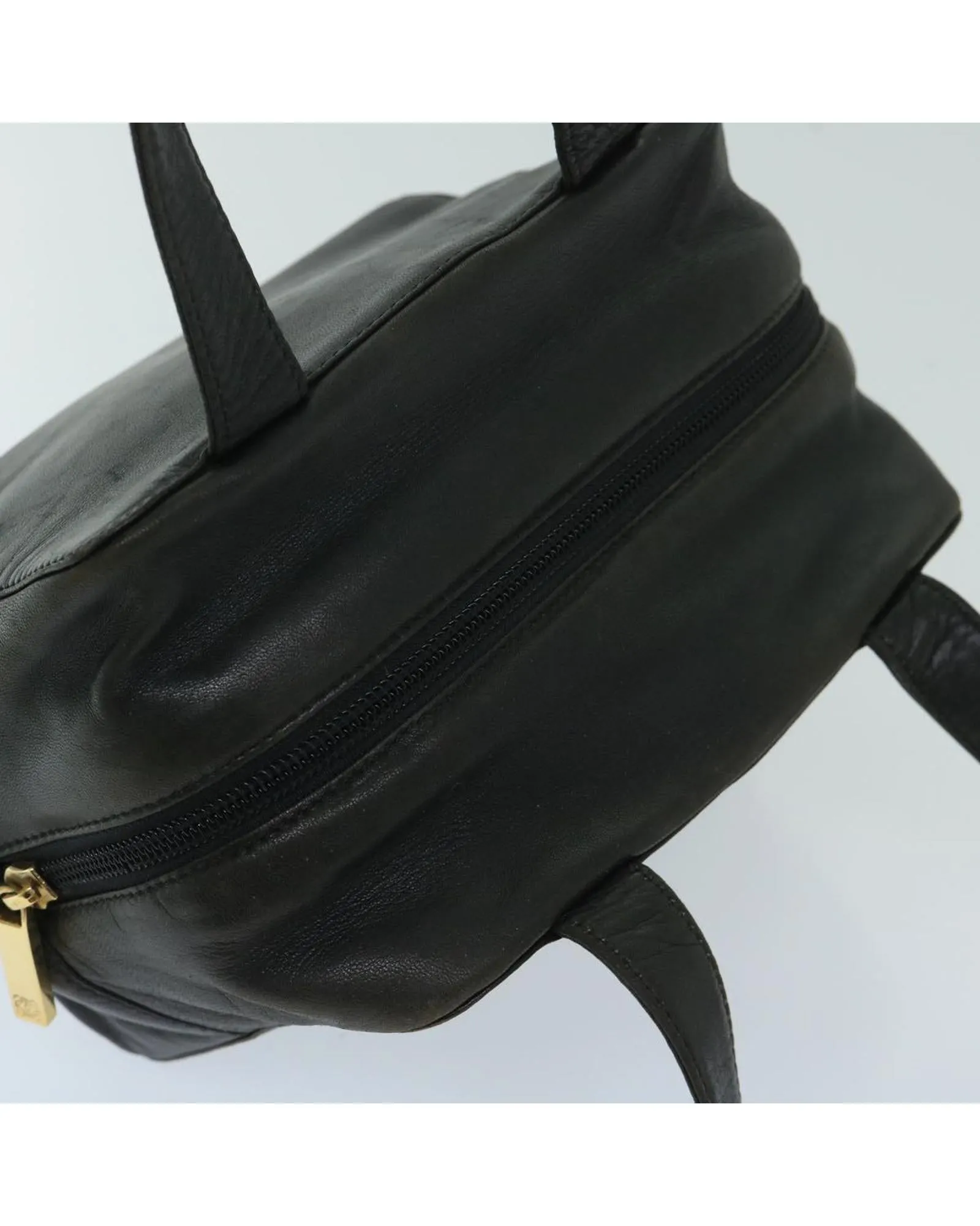 Black Leather Hand Bag by LOEWE