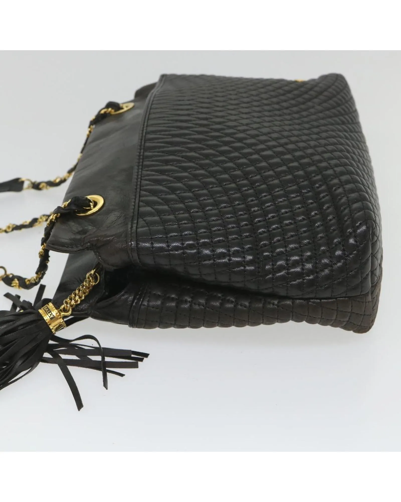 Black Quilted Leather Shoulder Bag