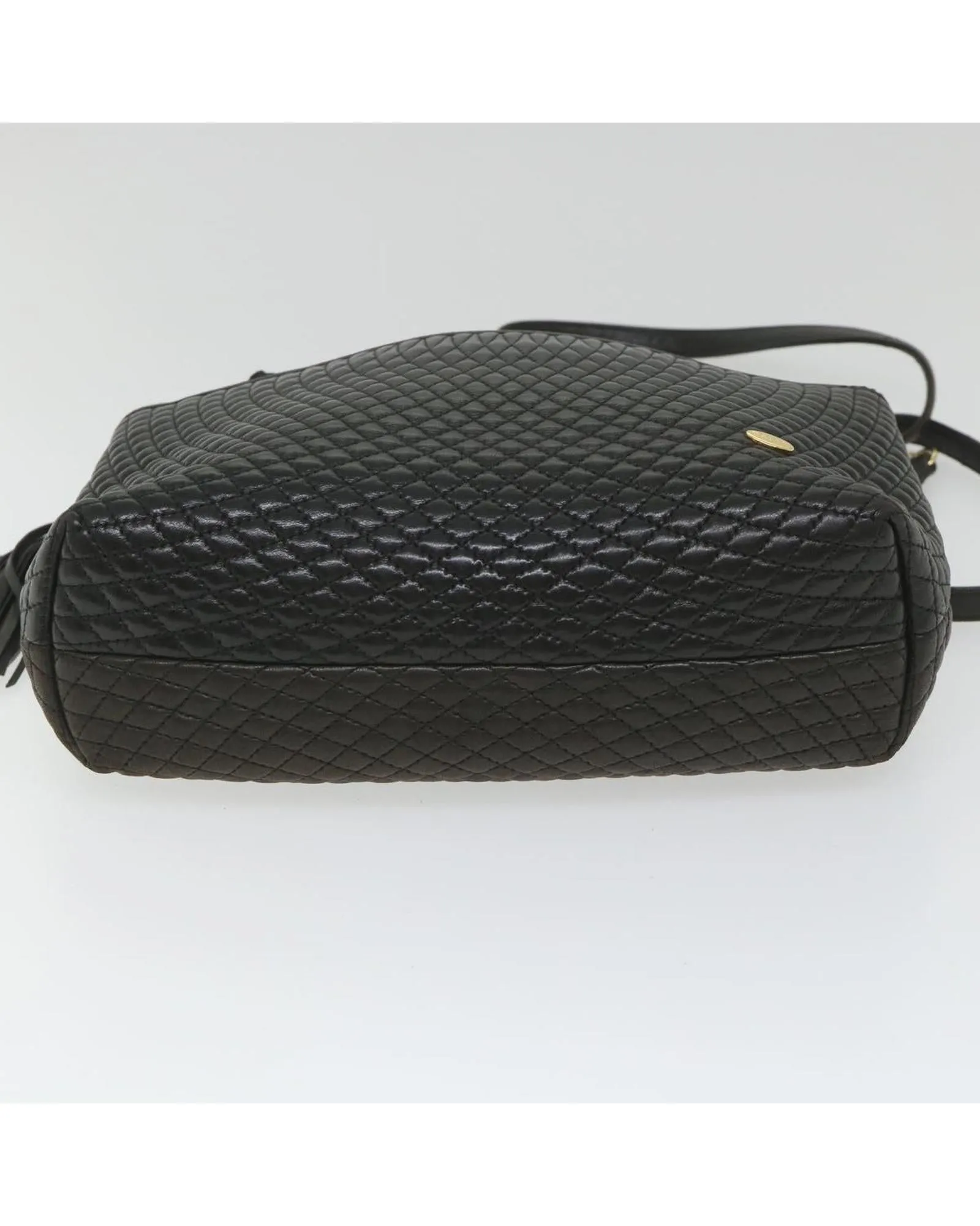 Black Quilted Leather Shoulder Bag