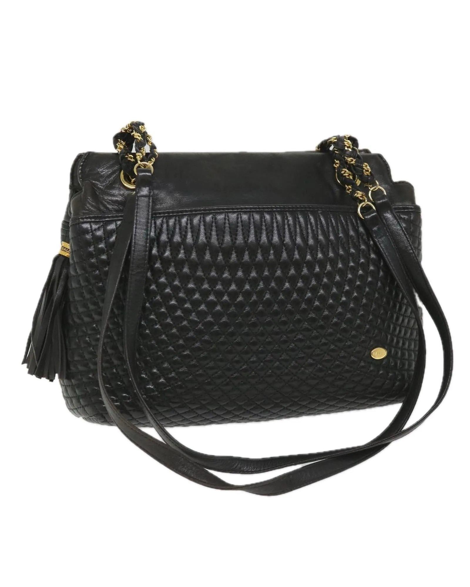 Black Quilted Leather Shoulder Bag
