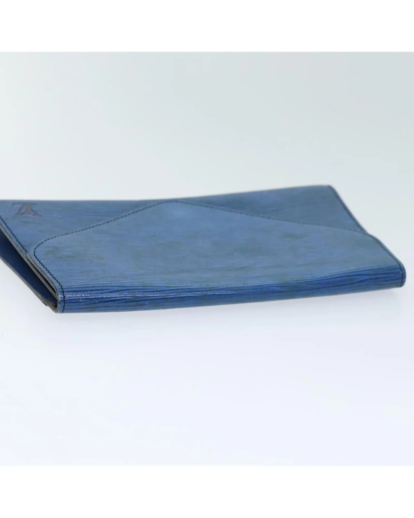 Blue Epi Leather Art Deco Clutch Bag - Authentic LV