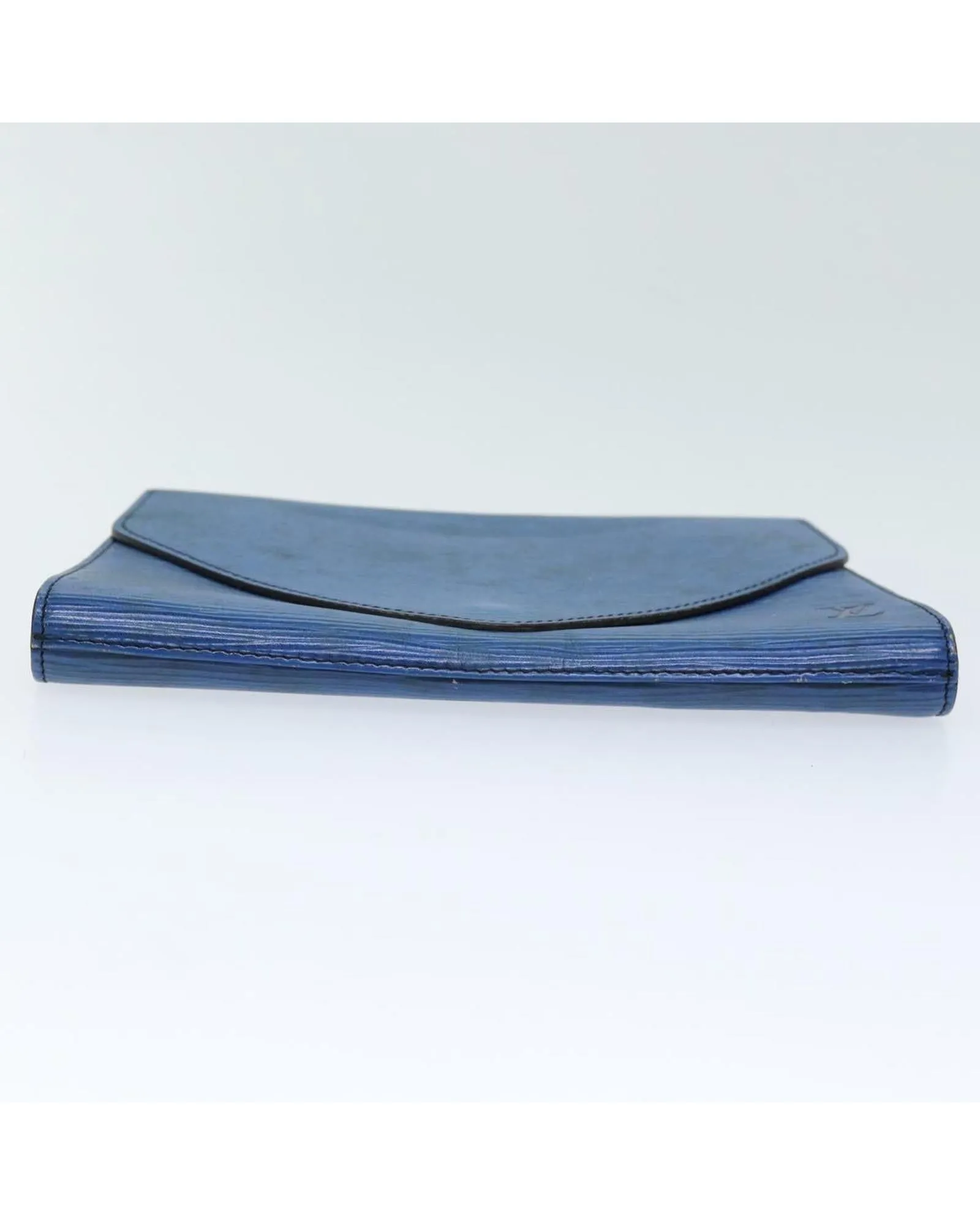 Blue Epi Leather Art Deco Clutch Bag - Authentic LV