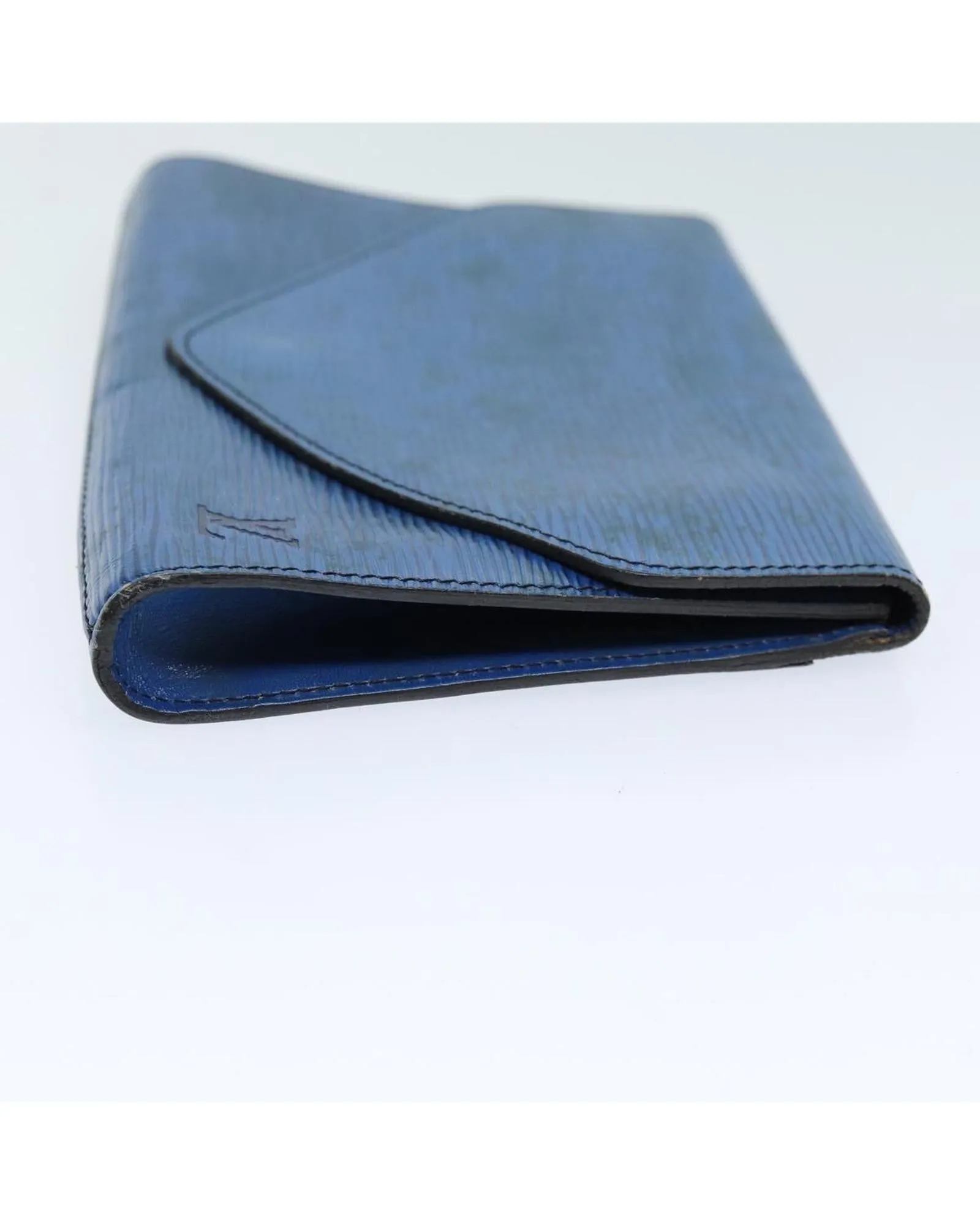 Blue Epi Leather Art Deco Clutch Bag - Authentic LV