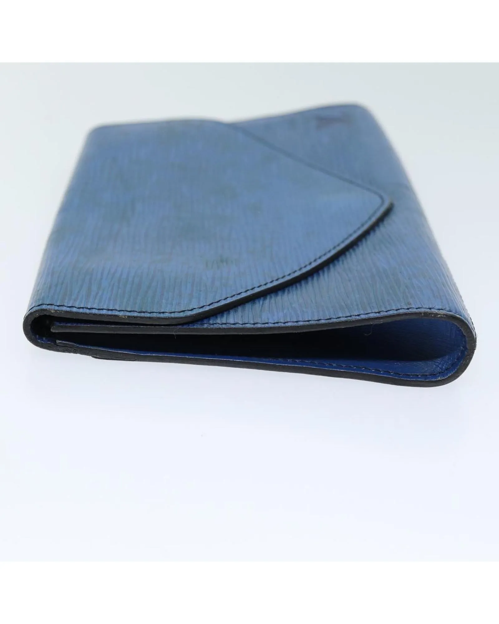 Blue Epi Leather Art Deco Clutch Bag - Authentic LV
