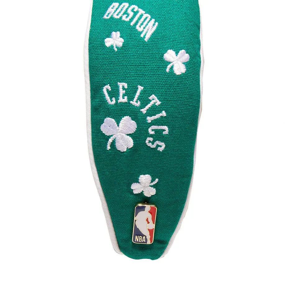 BOSTON CELTICS LELE SADOUGHI / NBA GREEN EMBROIDERED KNOTTED HEADBAND