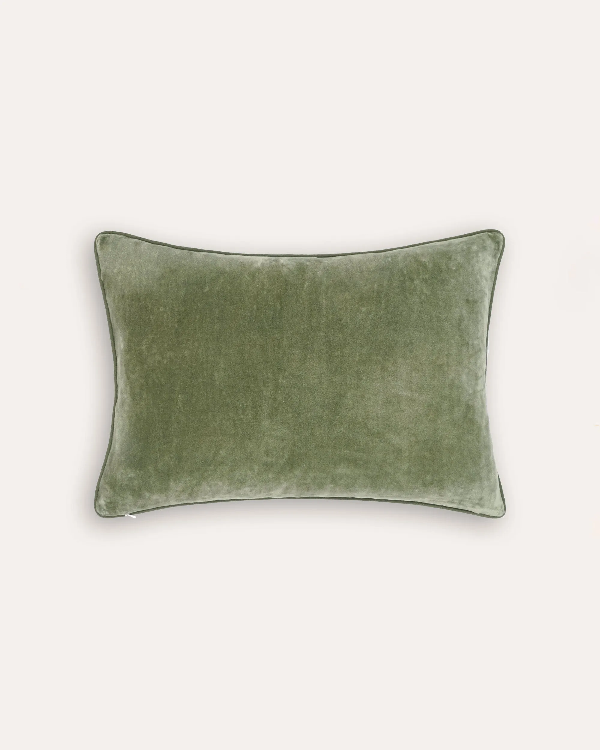 Calcada Embroidered Cushion - Green