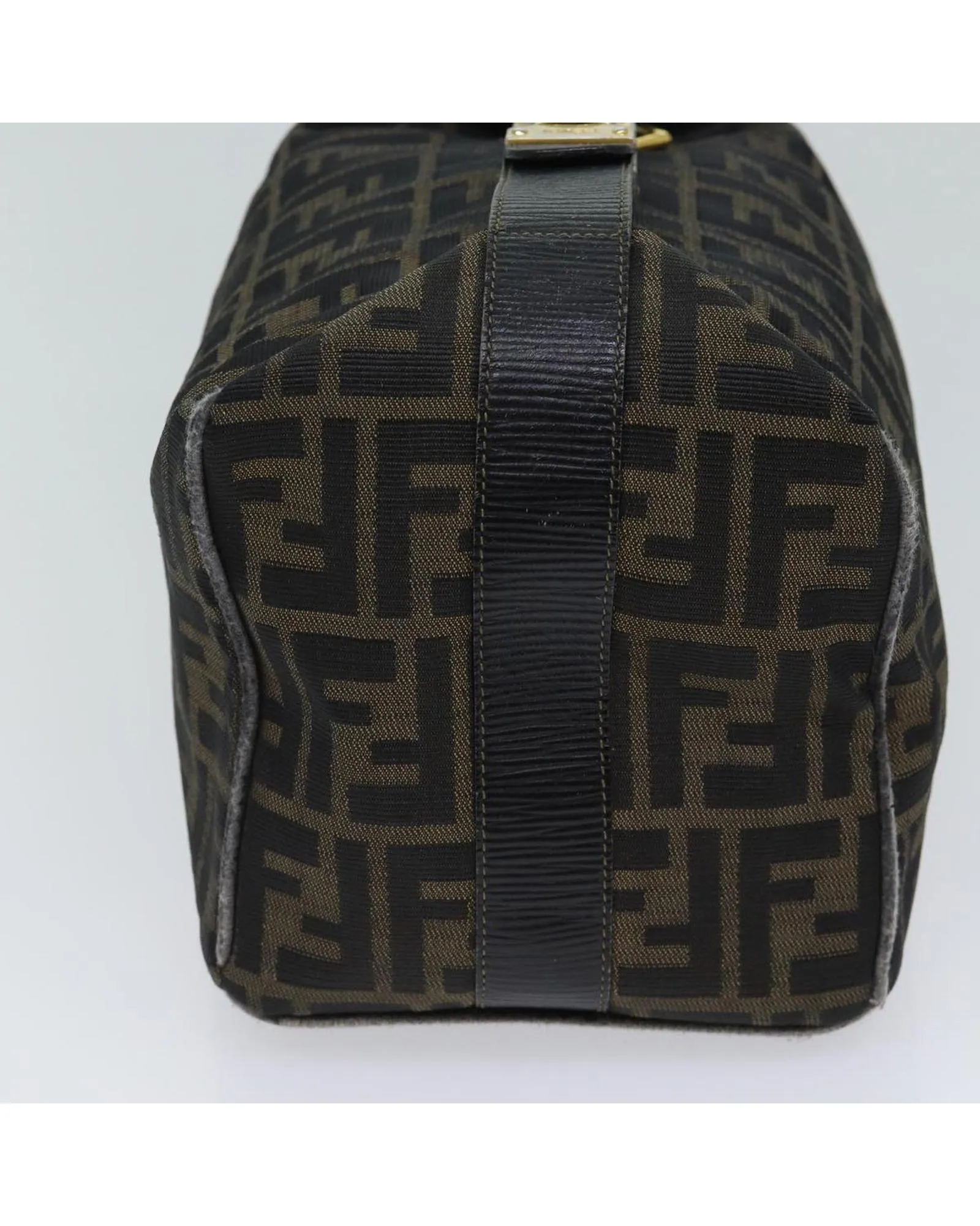 Canvas Vanity Hand Bag with FENDI Zucca Print Design