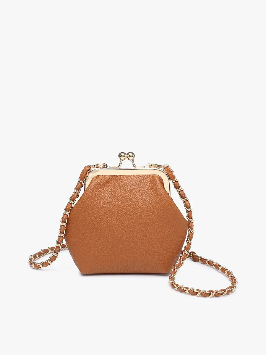 Cleo Brown Coin Pouch Crossbody