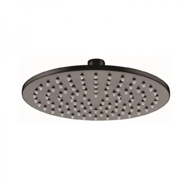 Como 250mm Rain Shower Rose Matte Black