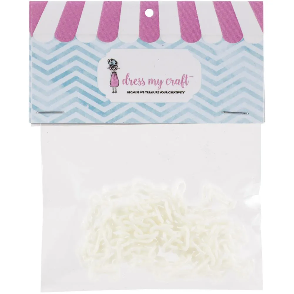 Dress My Craft Acrylic Chain 15" 2 pack - Off White*
