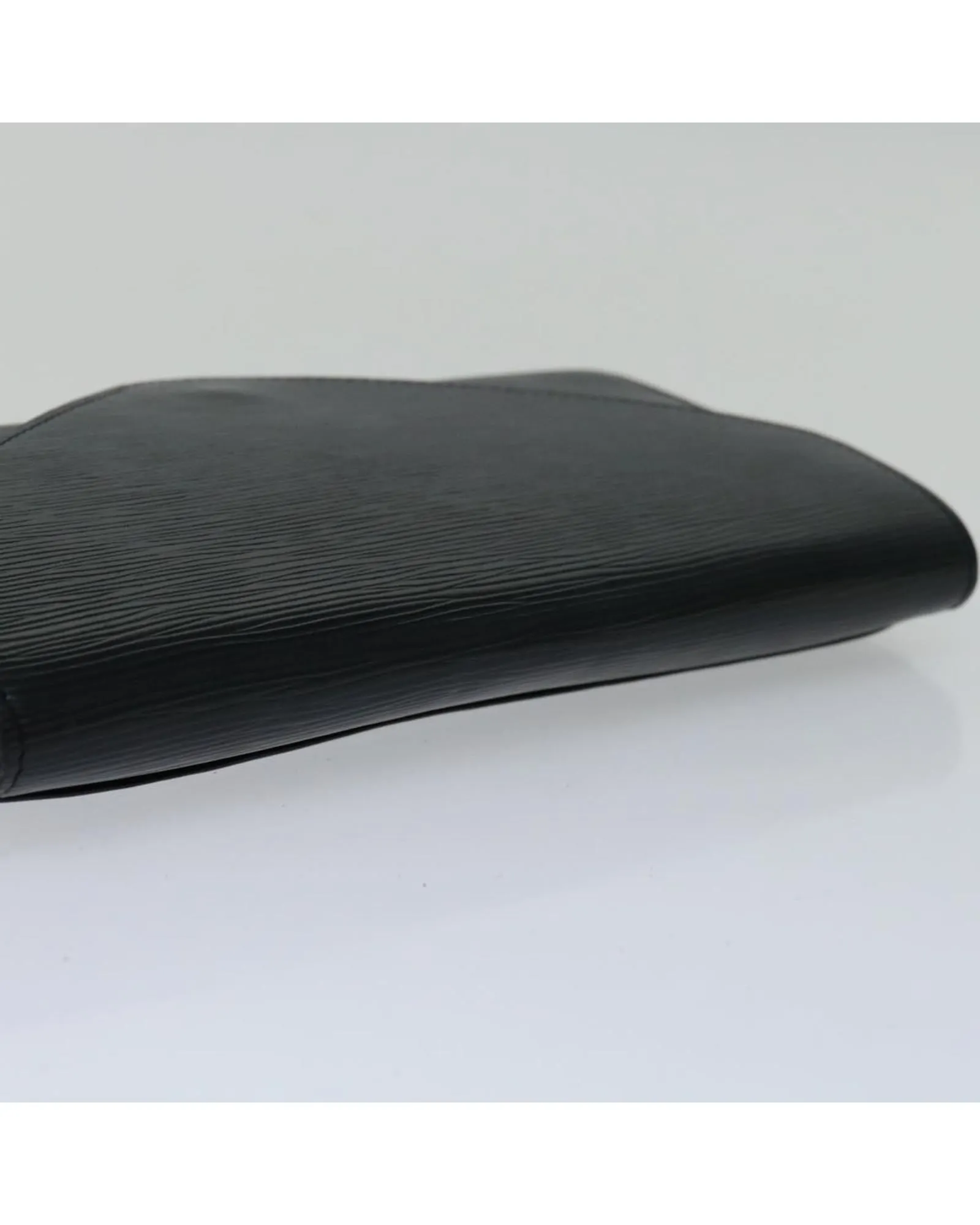 Epi Leather Art Deco Clutch Bag - Black
