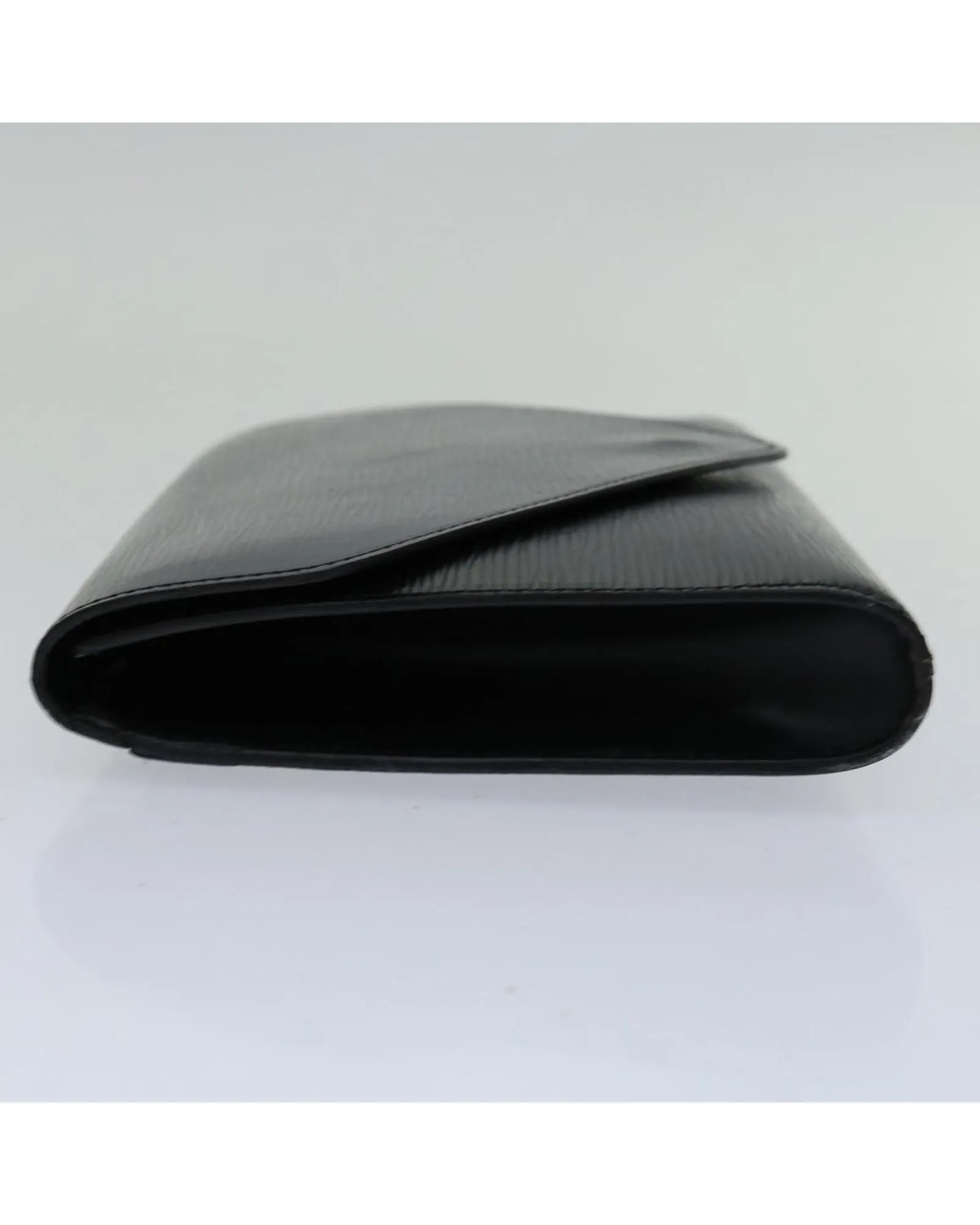 Epi Leather Art Deco Clutch Bag - Black
