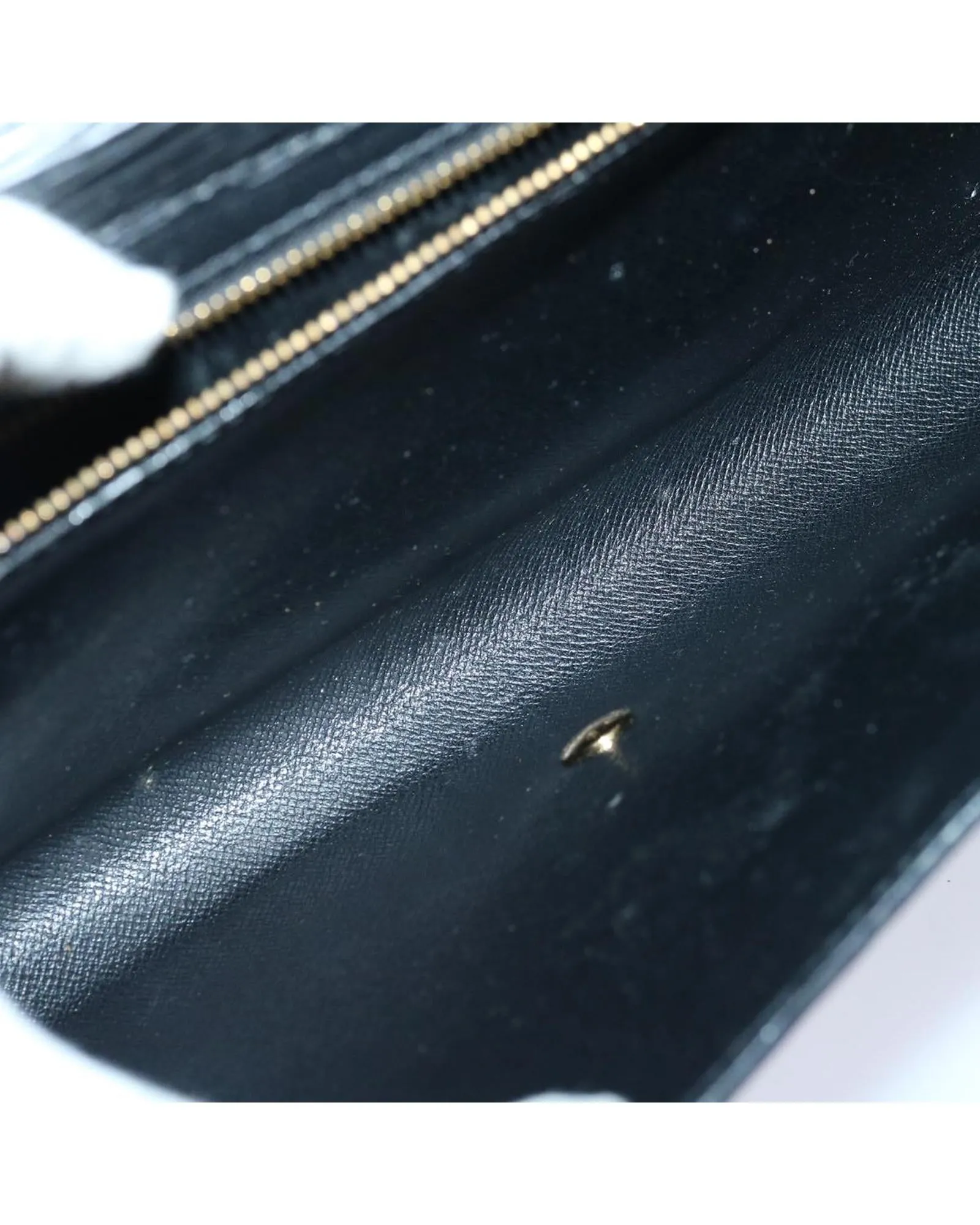 Epi Leather Art Deco Clutch Bag - Black