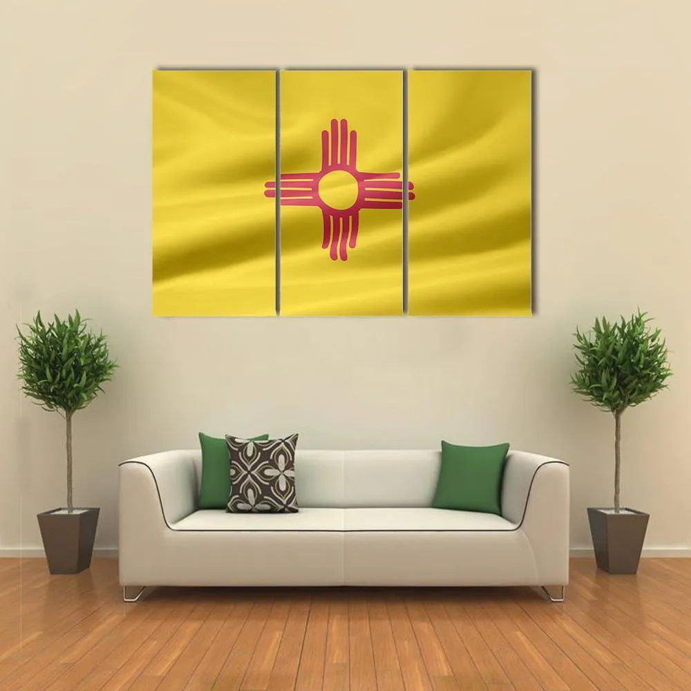 Flag Of New Mexico Canvas Wall Art