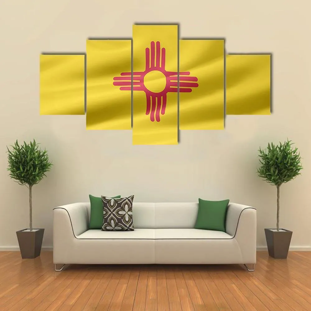 Flag Of New Mexico Canvas Wall Art