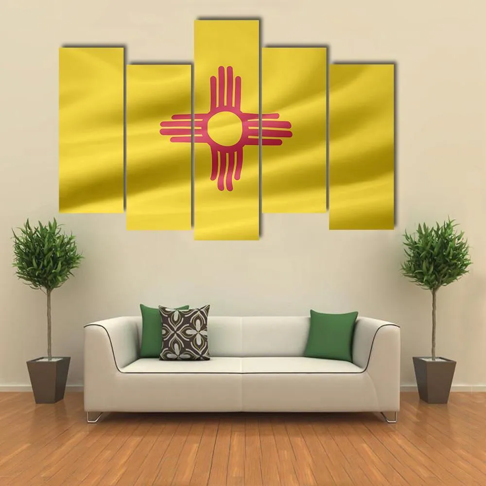 Flag Of New Mexico Canvas Wall Art