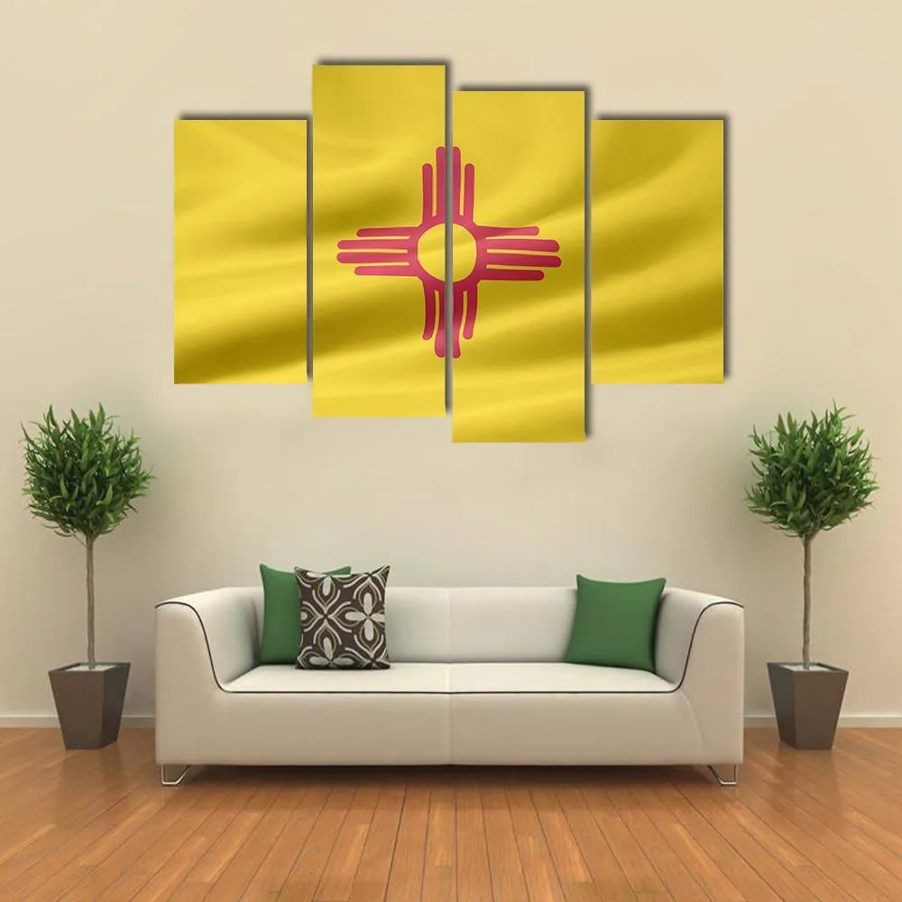 Flag Of New Mexico Canvas Wall Art