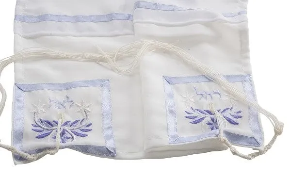 Four Mothers Tallit in Lilac- Feminine tallit, Bat Mitzvah Tallit, Tallit for Women, Women's Tallit Prayer Shawl