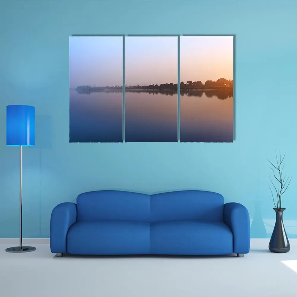 Ganga River Morning Canvas Wall Art