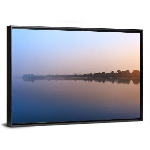 Ganga River Morning Canvas Wall Art