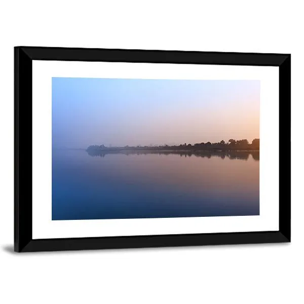 Ganga River Morning Canvas Wall Art