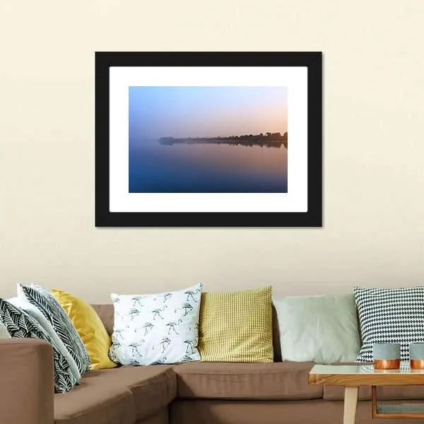 Ganga River Morning Canvas Wall Art