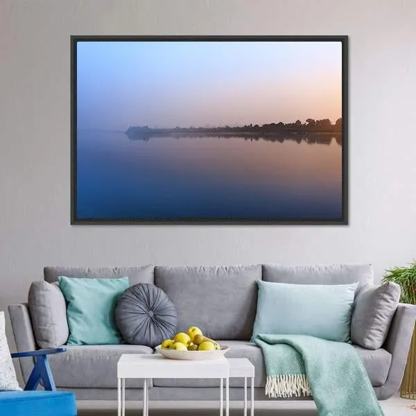 Ganga River Morning Canvas Wall Art