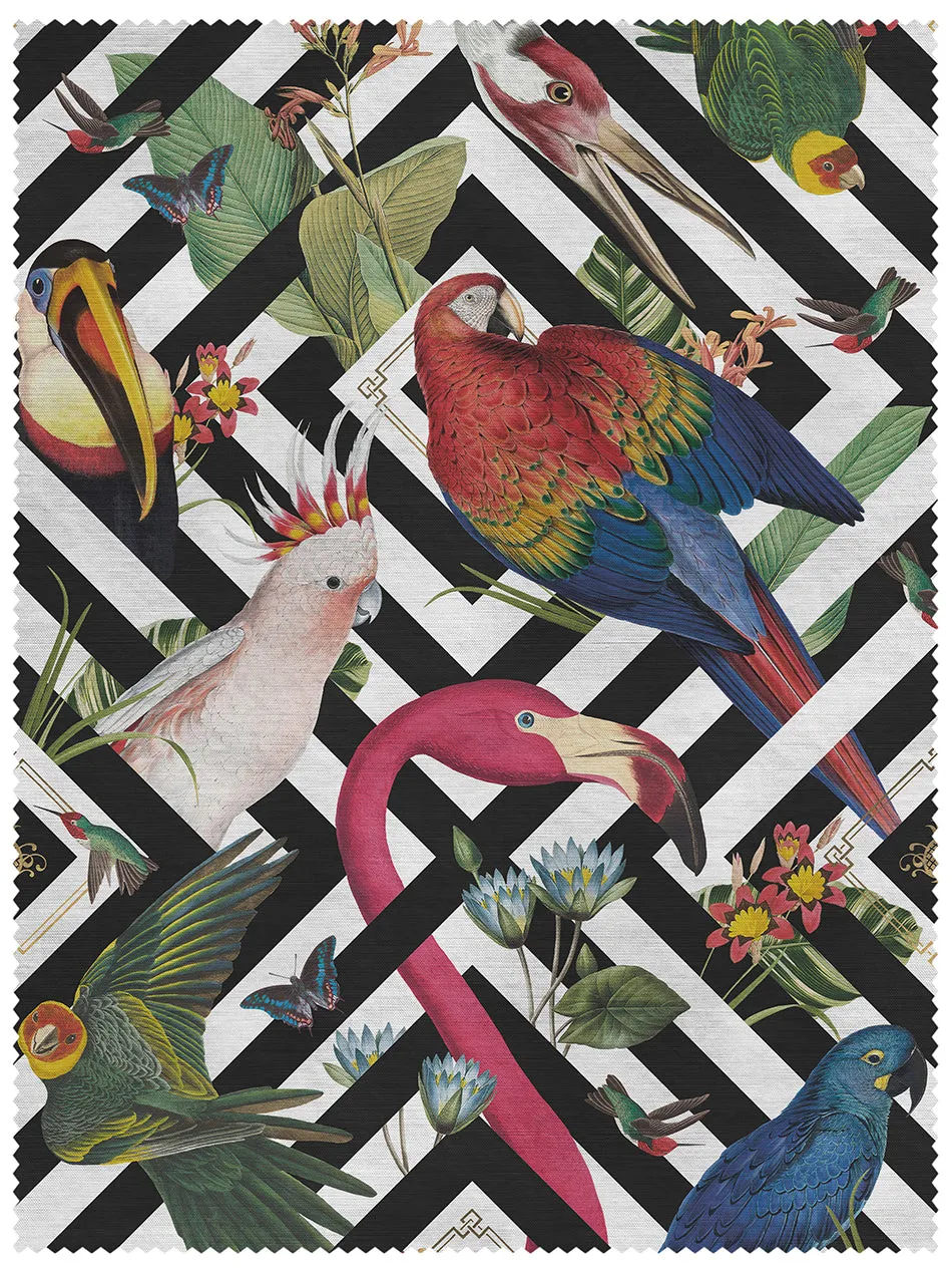 Geometric Aviary Linen