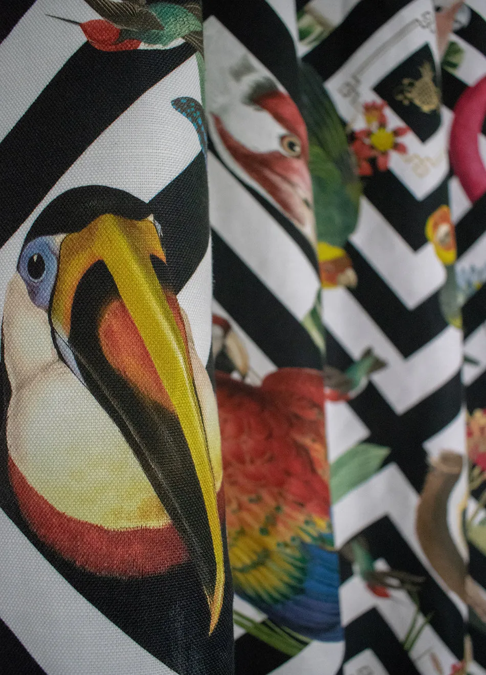 Geometric Aviary Linen