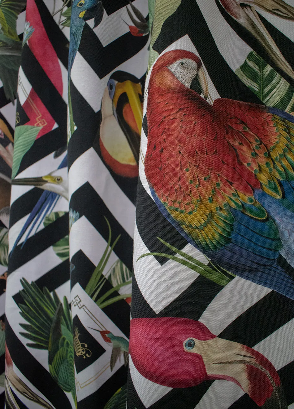 Geometric Aviary Linen