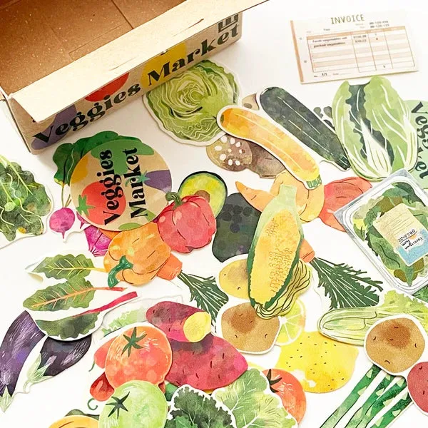 Haco Stickers Box of Seal Stickers [Vegetables]
