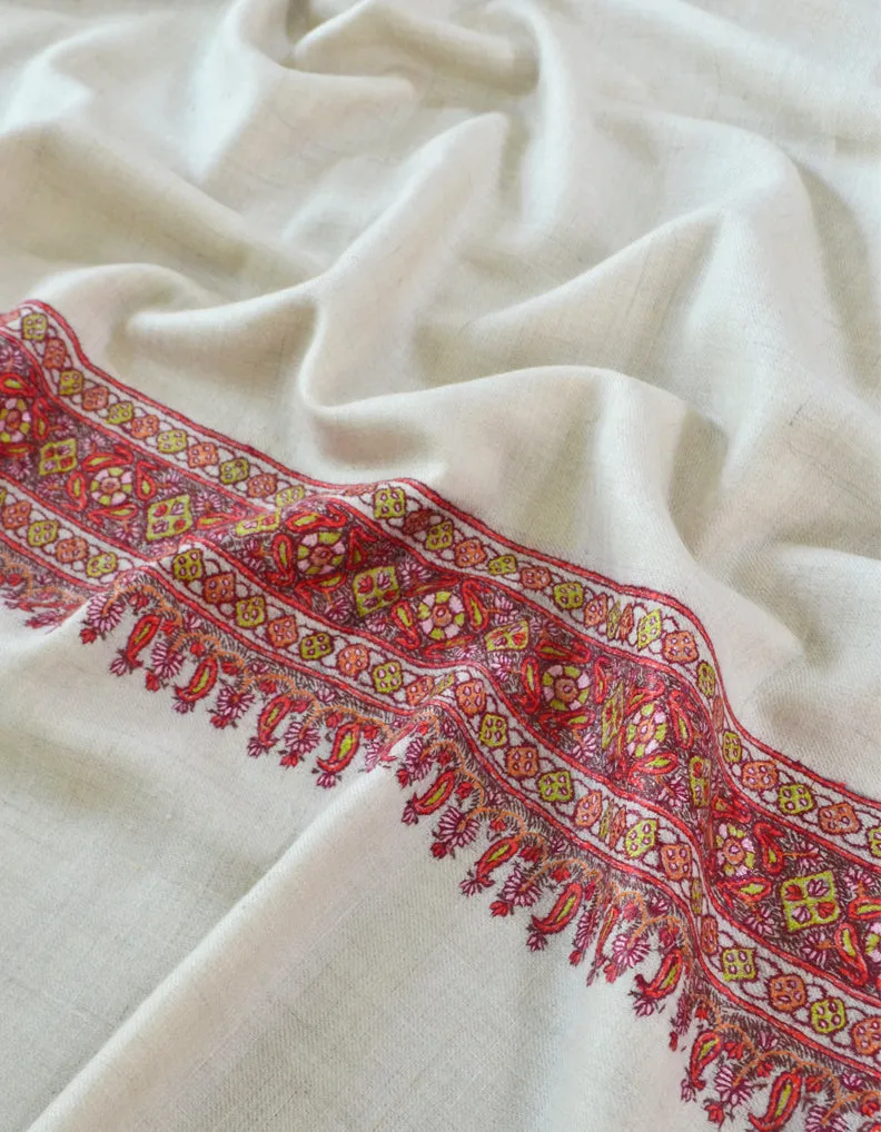 Hand Embroidered Pashmina Shawl 5334