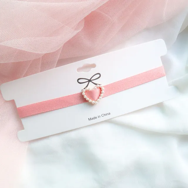 Harajuku Kawaii Pink Peach Choker (5 Styles)