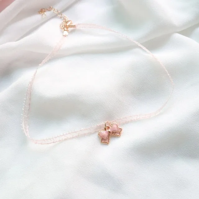 Harajuku Kawaii Pink Peach Choker (5 Styles)