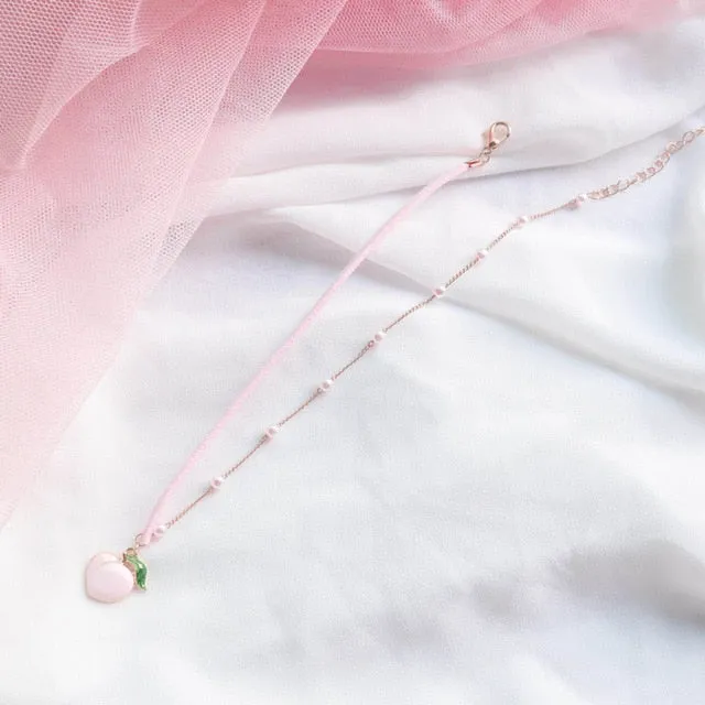 Harajuku Kawaii Pink Peach Choker (5 Styles)