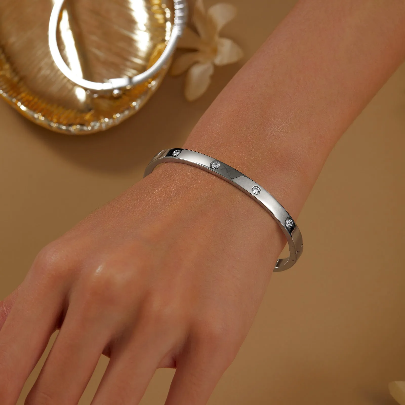 High Polish Bangle Bracelet