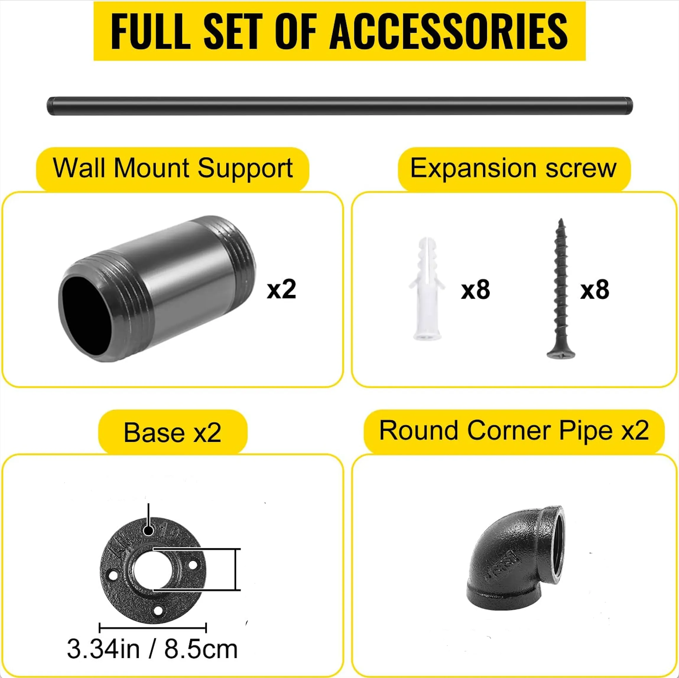 Industrial Pipe Stair Handrail-120CM