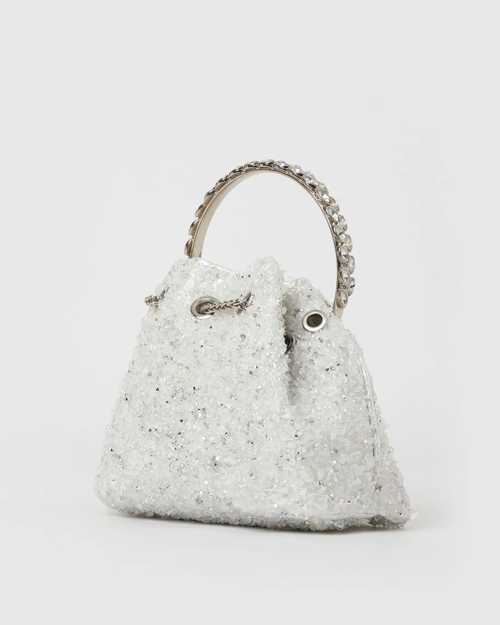 Izoa Crystal Bag White